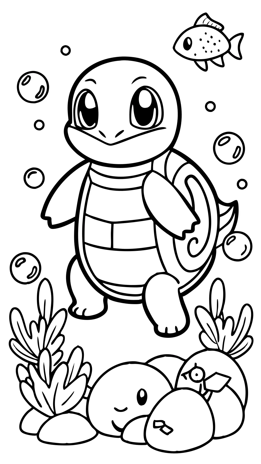 páginas para colorear de Pokémon Squirtle